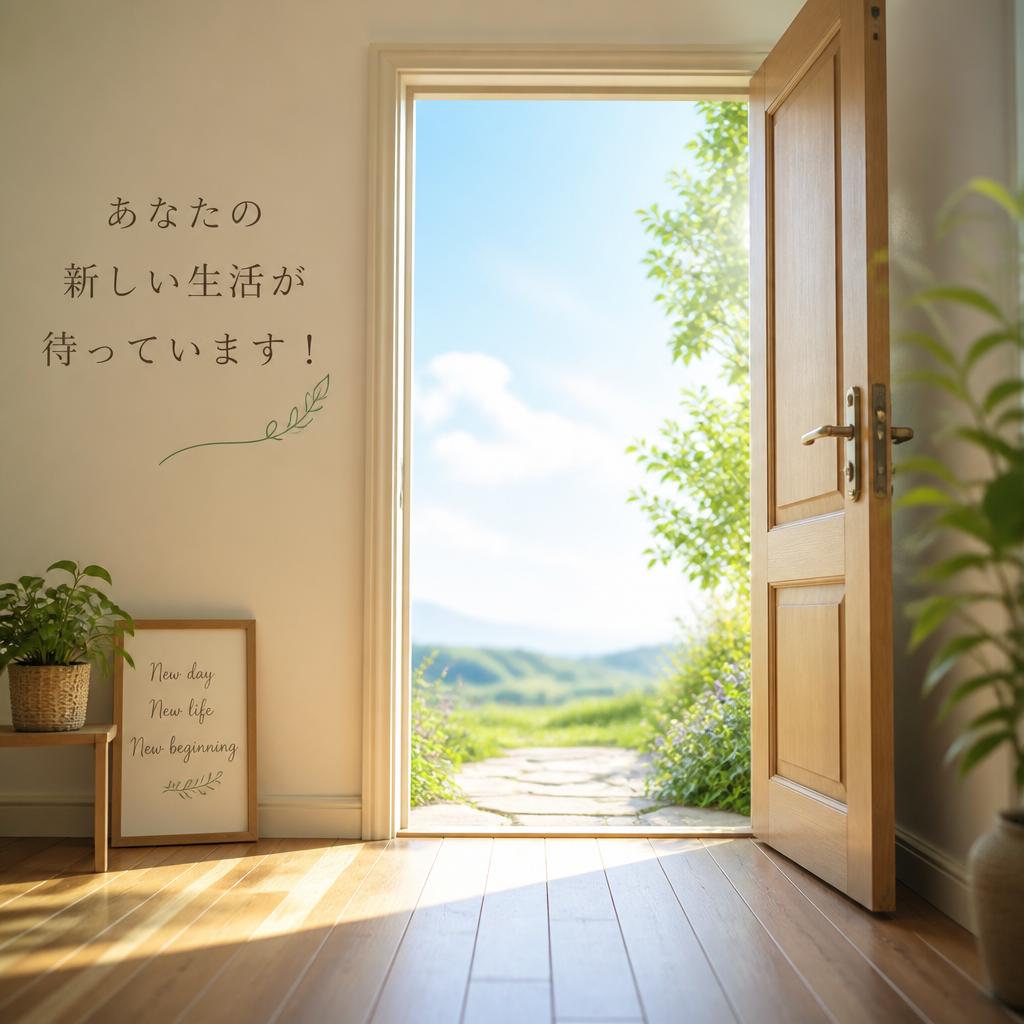 あなたの新しい生活が待っています！