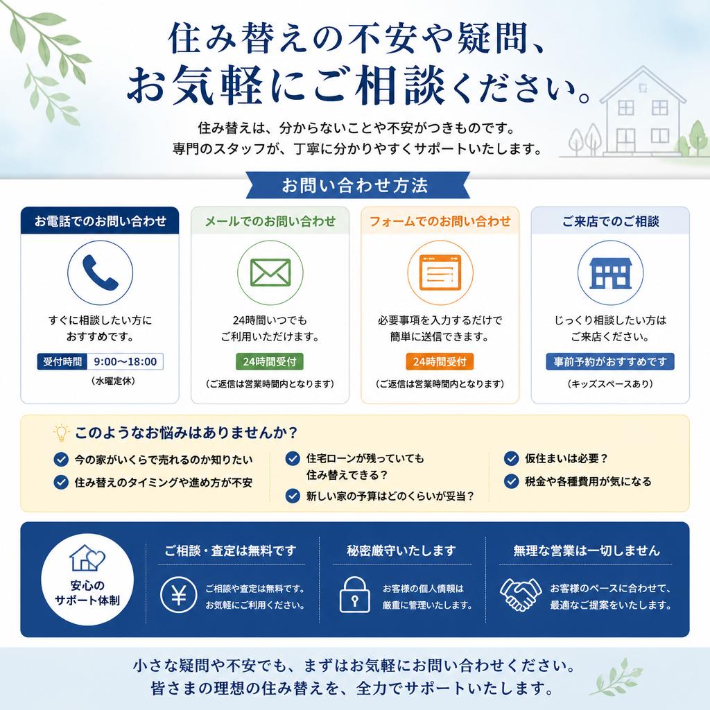 お問い合わせ・無料相談のご案内