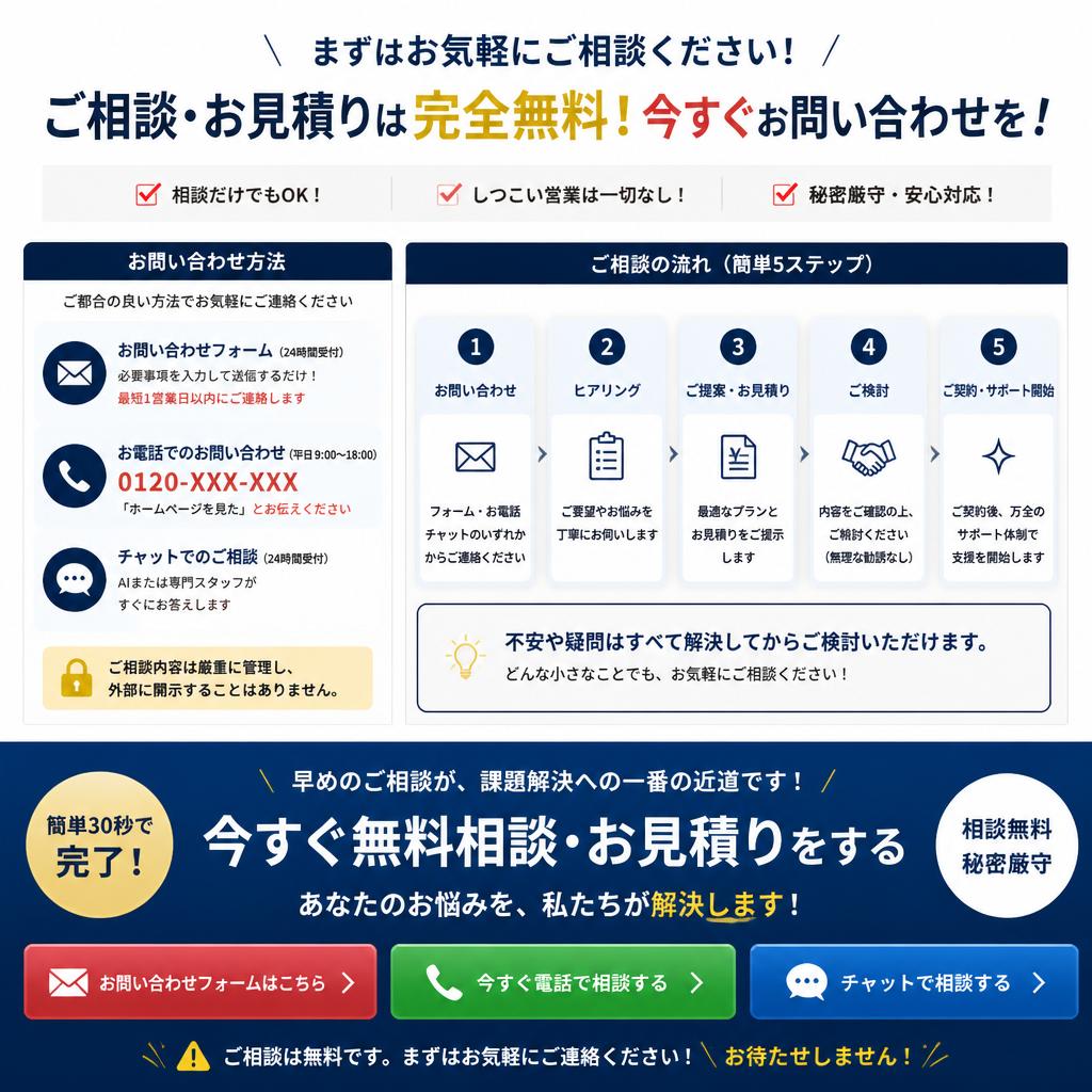 今すぐご相談を！