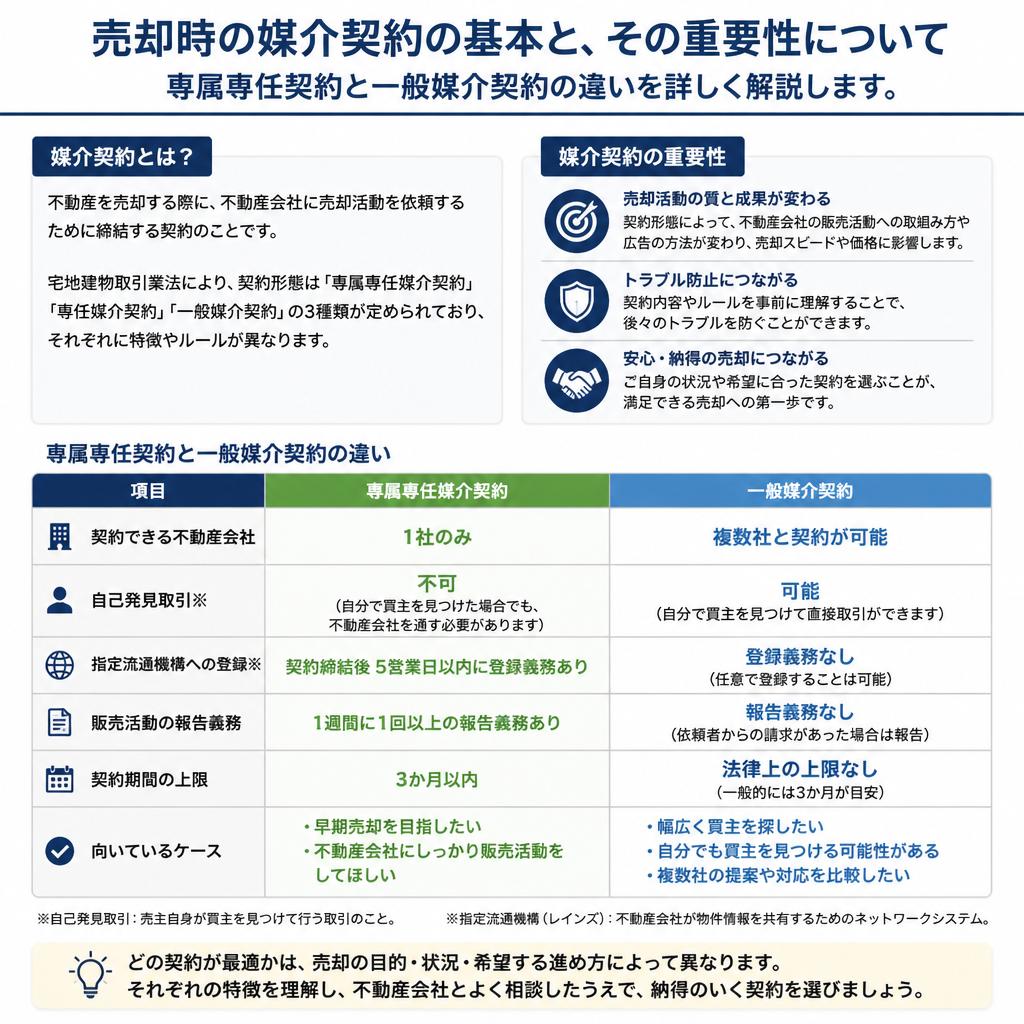 媒介契約の重要性と種類