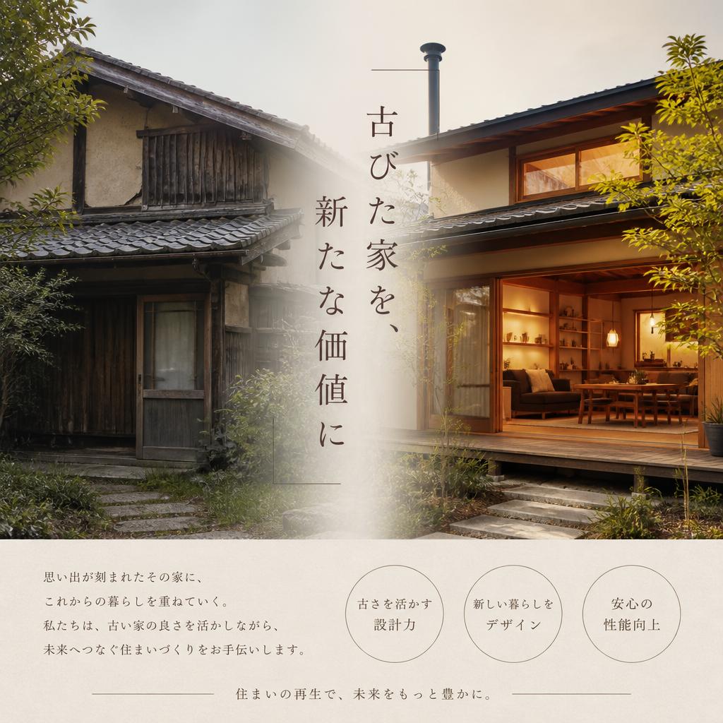 「古びた家を、新たな価値に」