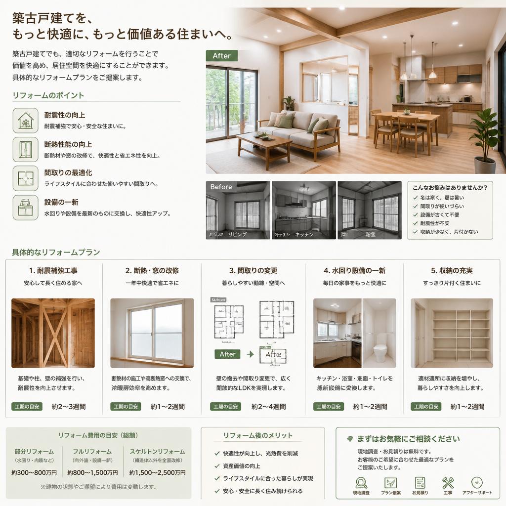 リフォームで家の価値を向上