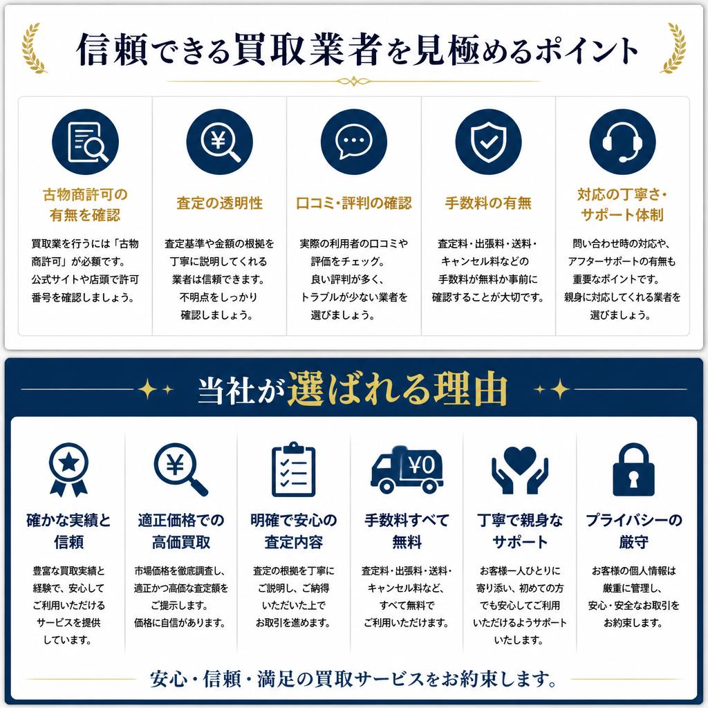 買取業者の選び方