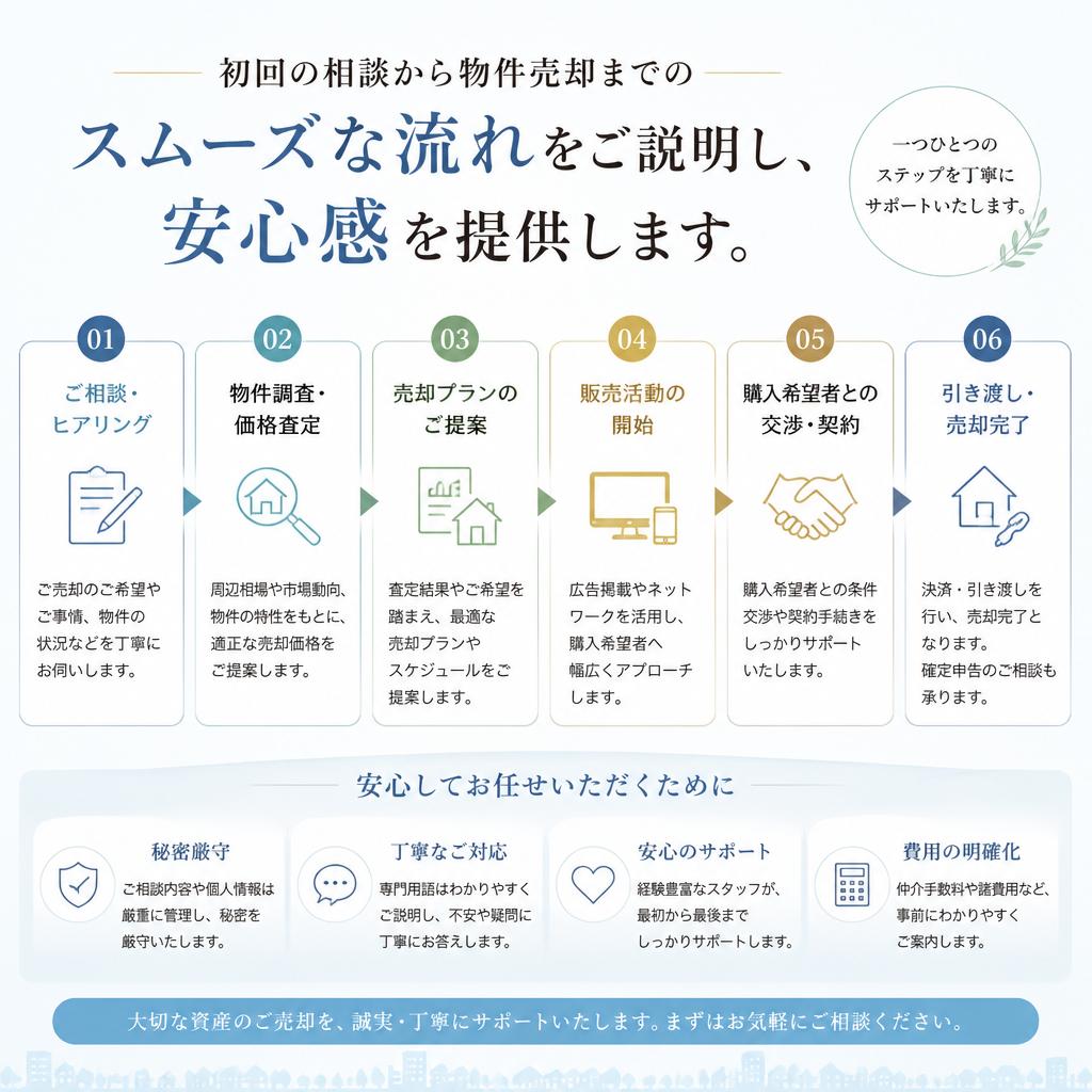 ご相談から売却までの流れ