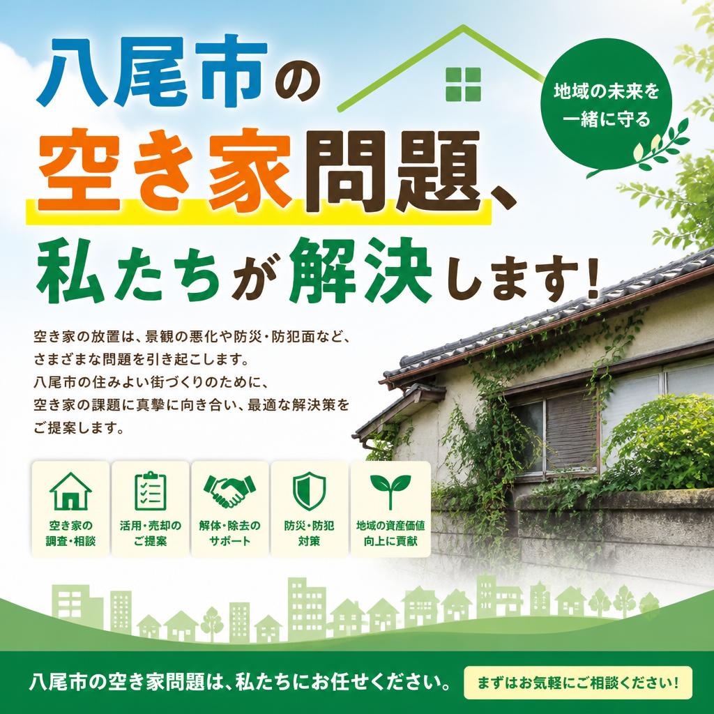 八尾市の空き家問題、私たちが解決します！