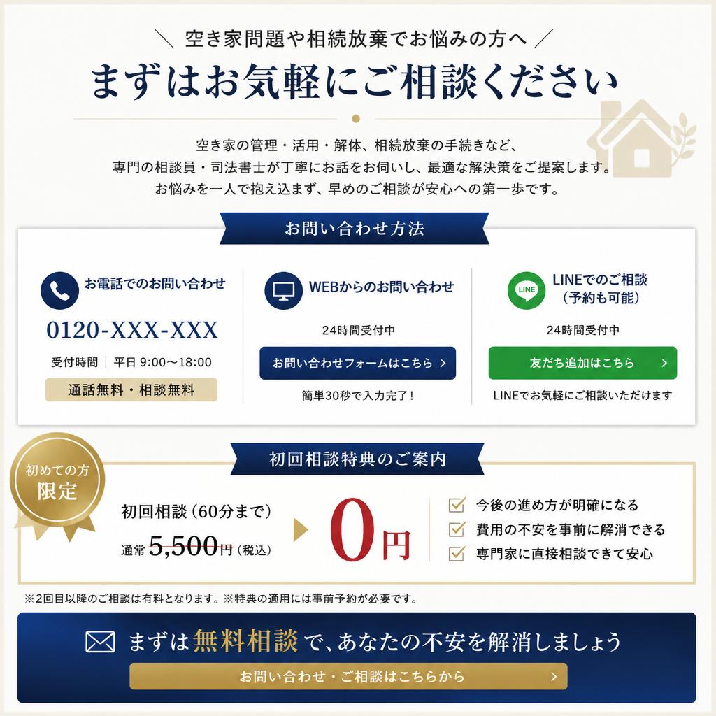 無料相談・お問い合わせ