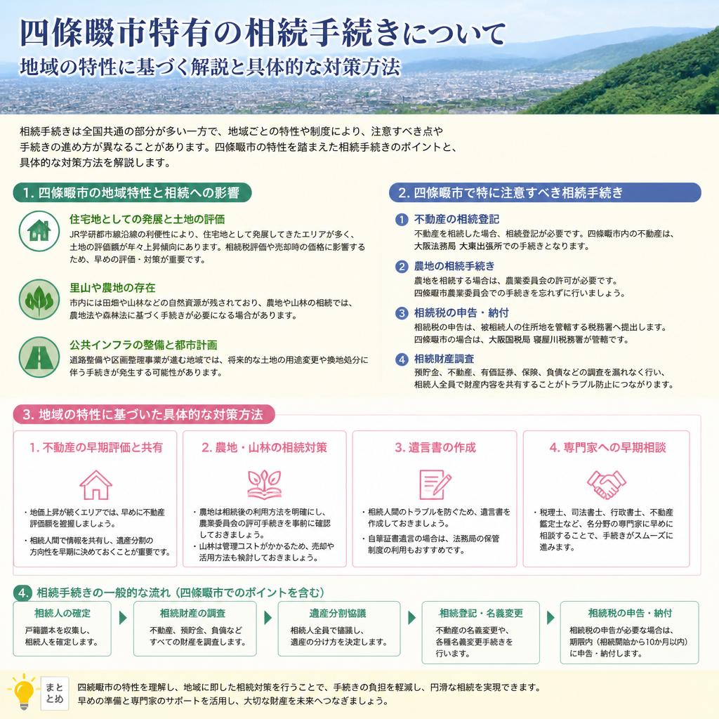 4. 四條畷市における相続の流れ