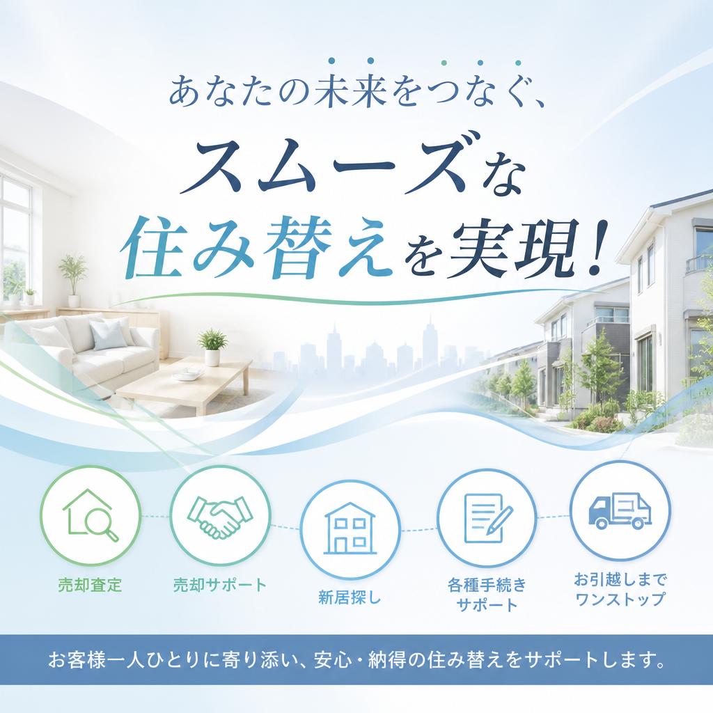 あなたの未来をつなぐ、スムーズな住み替えを実現！