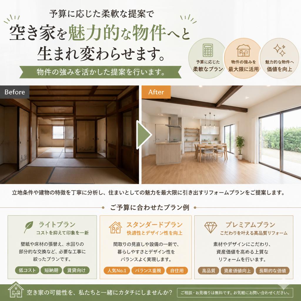 2. リフォームで空き家を生まれ変わらせる方法