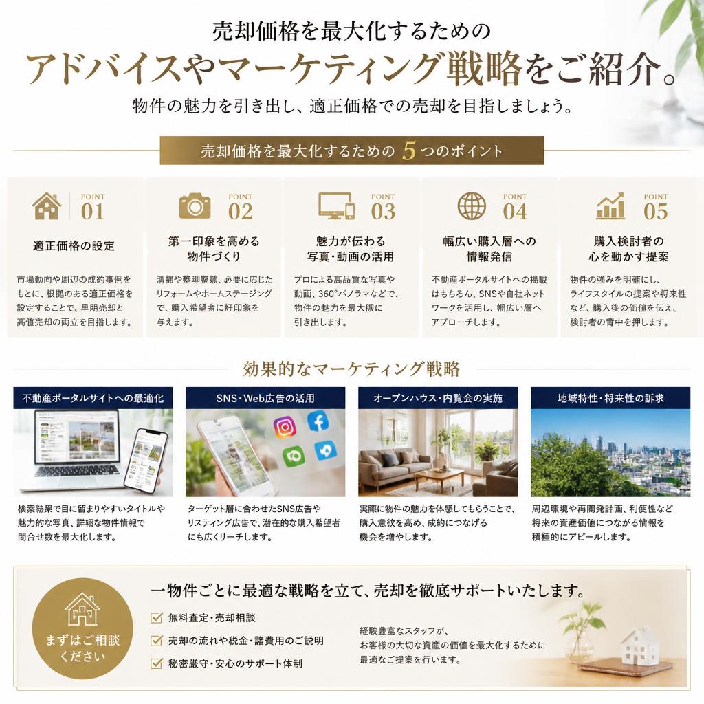 5. より高く売却するためのポイント