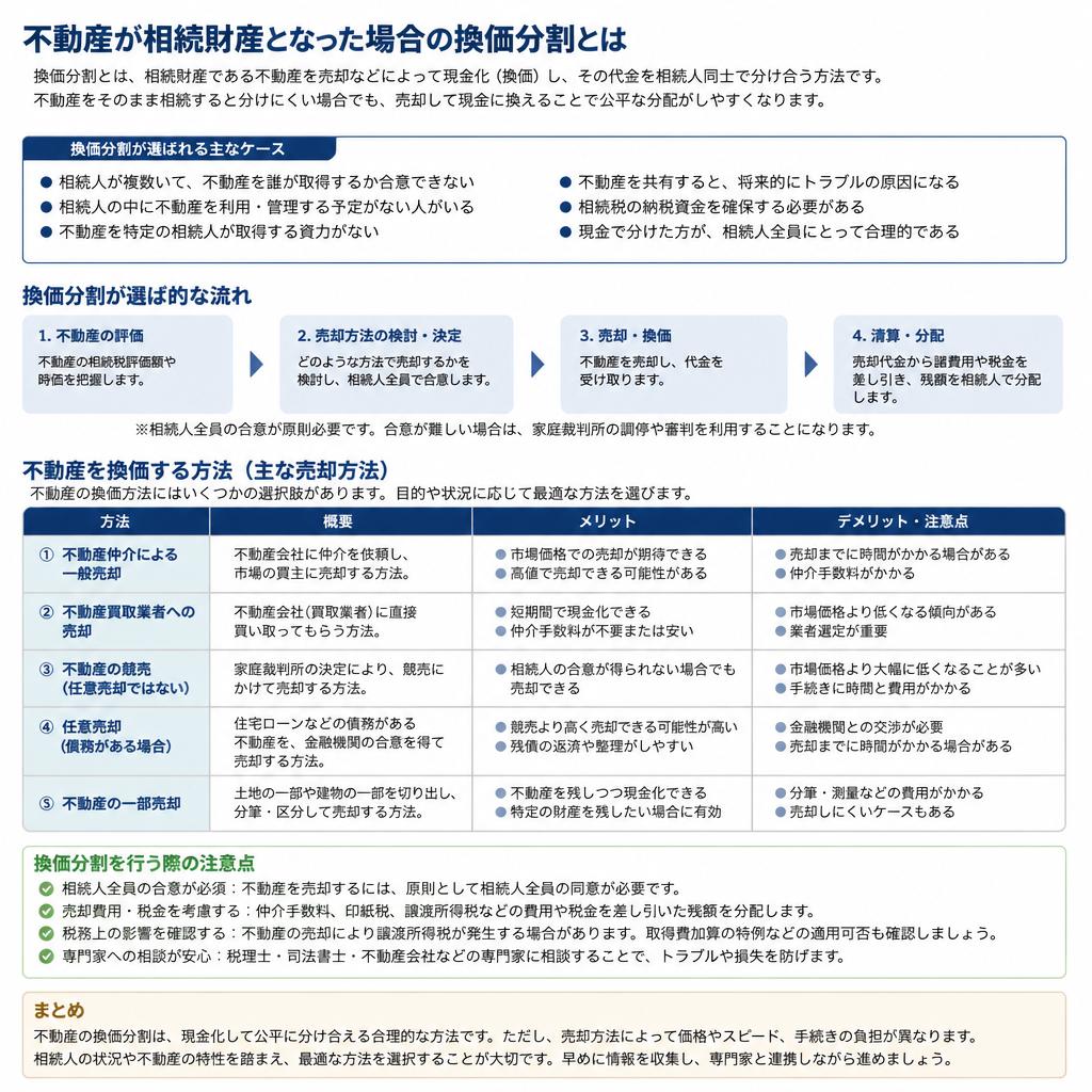 不動産の相続と換価分割