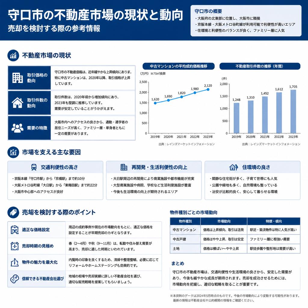 守口市の不動産市場の状況