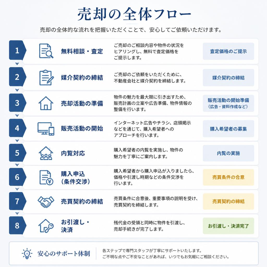 不動産売却の流れ