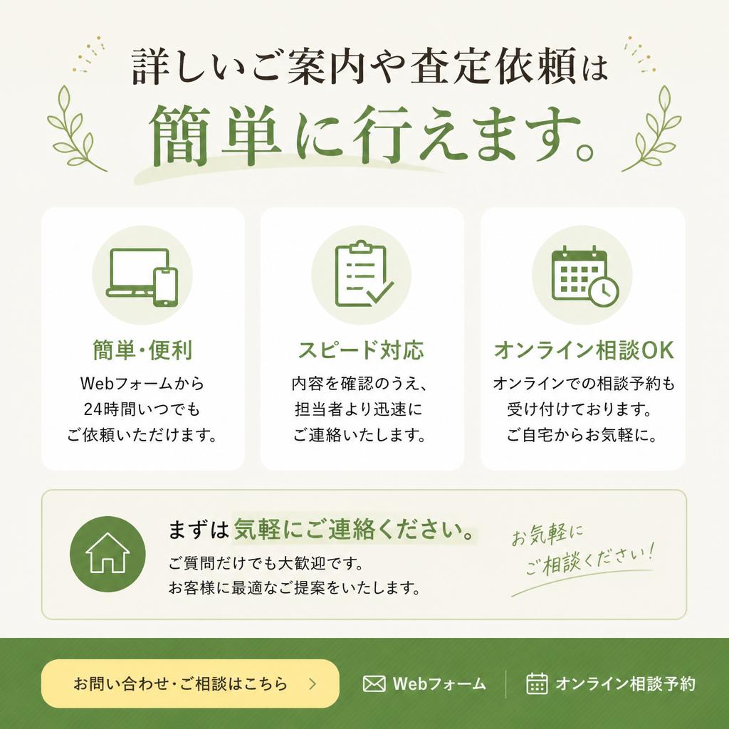 7. お問い合わせ・ご相談はお気軽に！