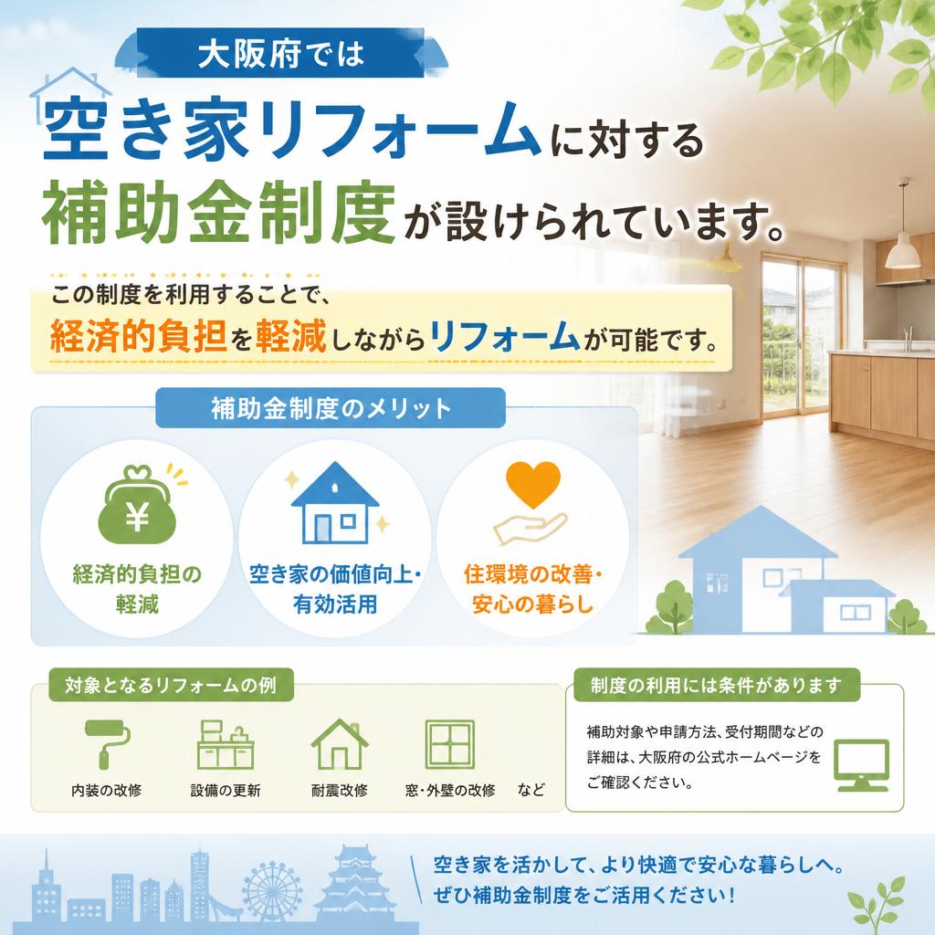 大阪府のリフォーム補助金制度