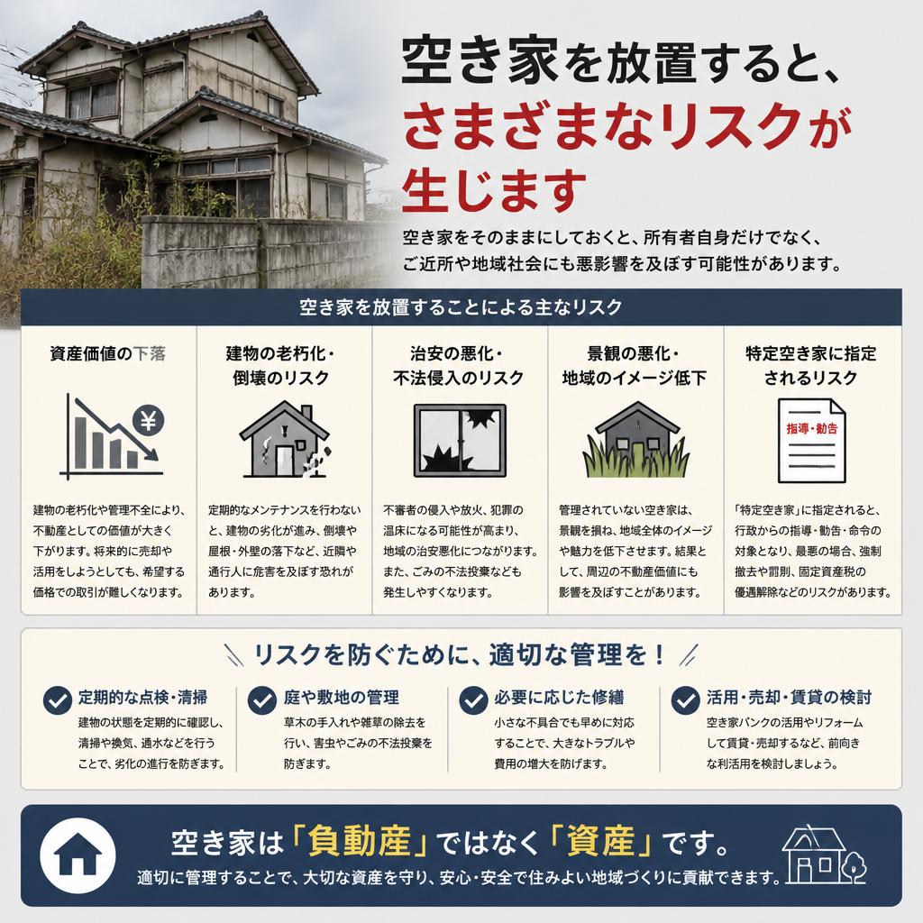 空き家を放置するリスク