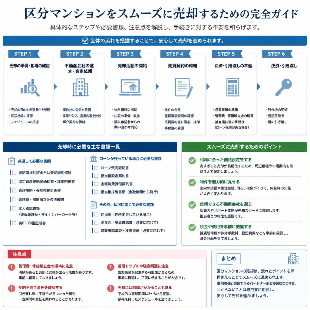 売却のための準備と手順