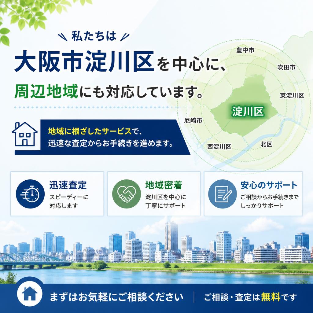 淀川区での対応エリア