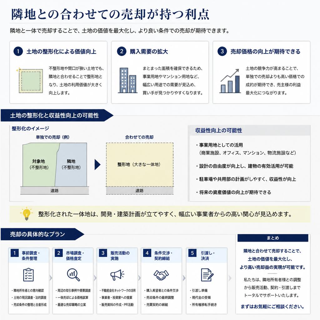 隣地とのセット売却のメリット