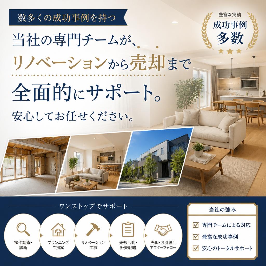 実績あるサポート体制