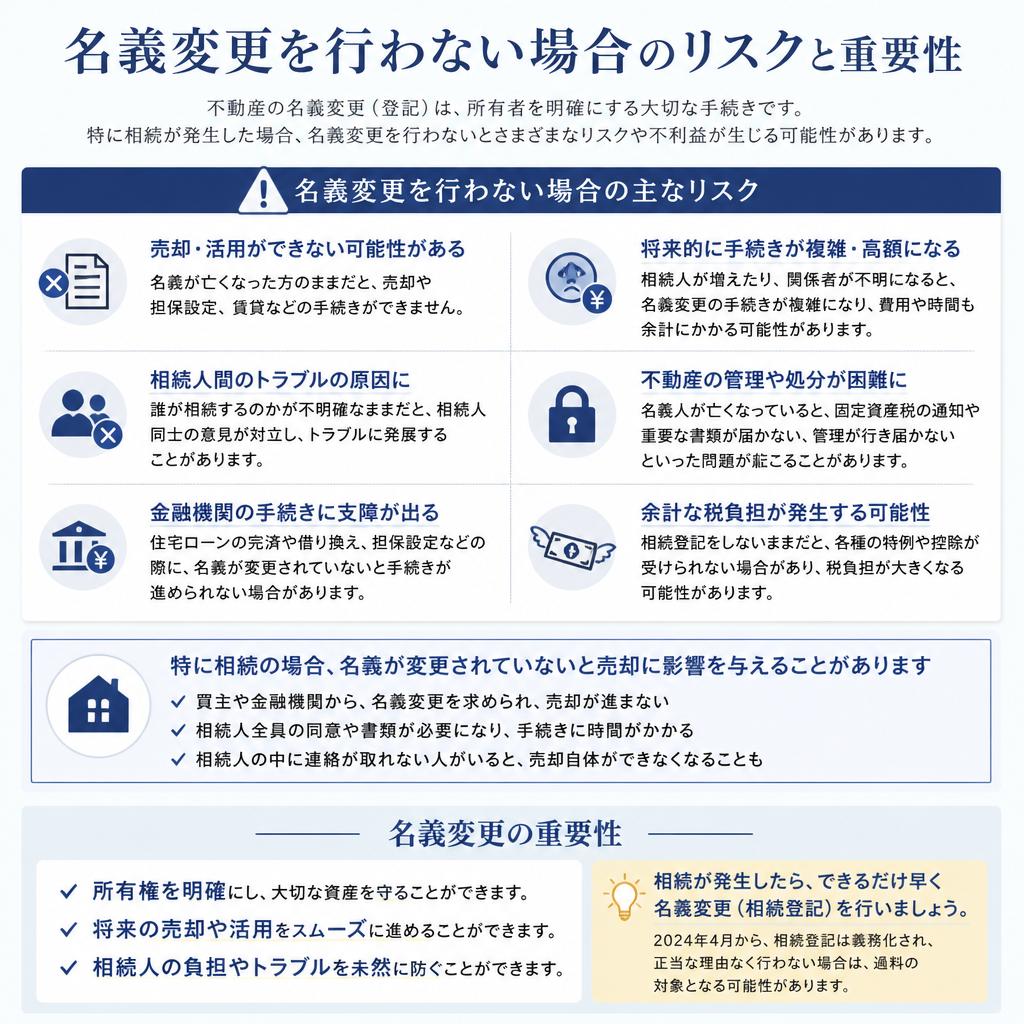 なぜ名義変更が必要なのか？