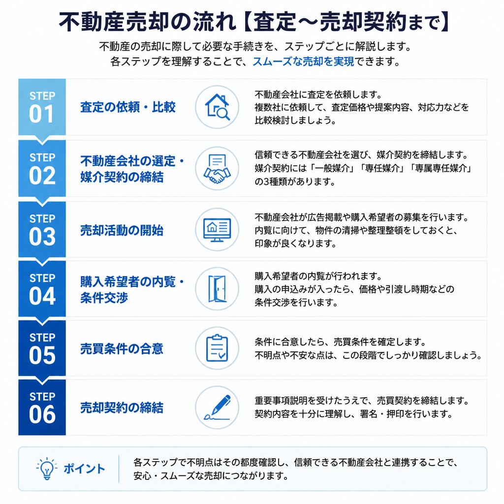 相続不動産の売却手続きの流れ