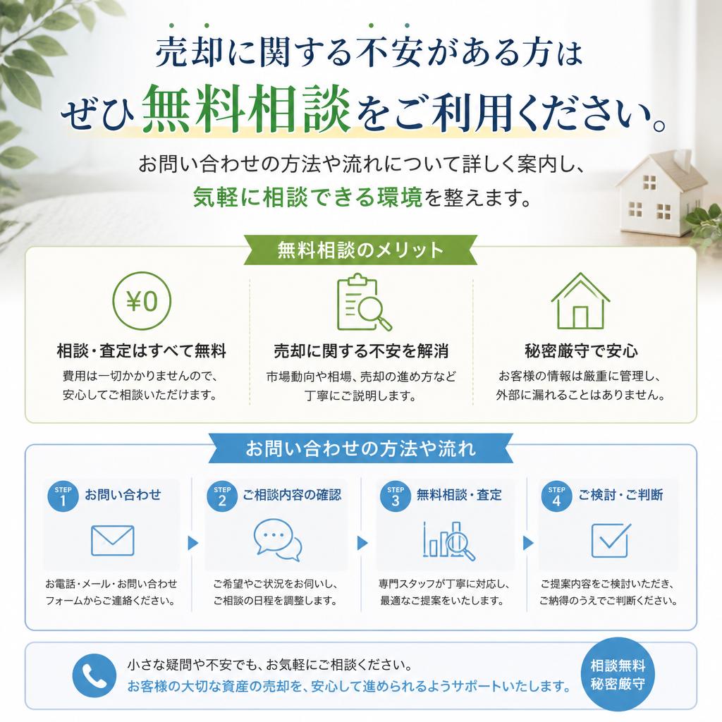 無料相談・査定のお申し込み