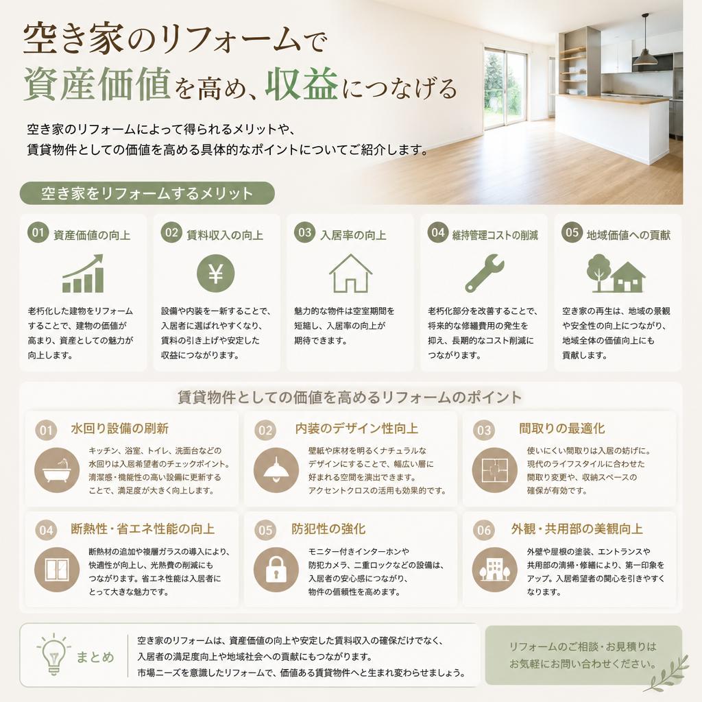 リフォームのメリットとは？