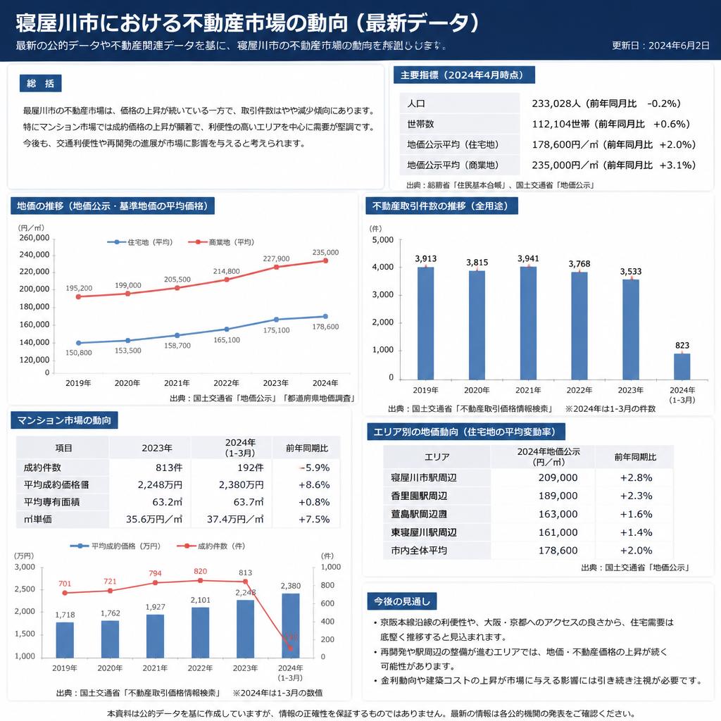 寝屋川市の市場動向