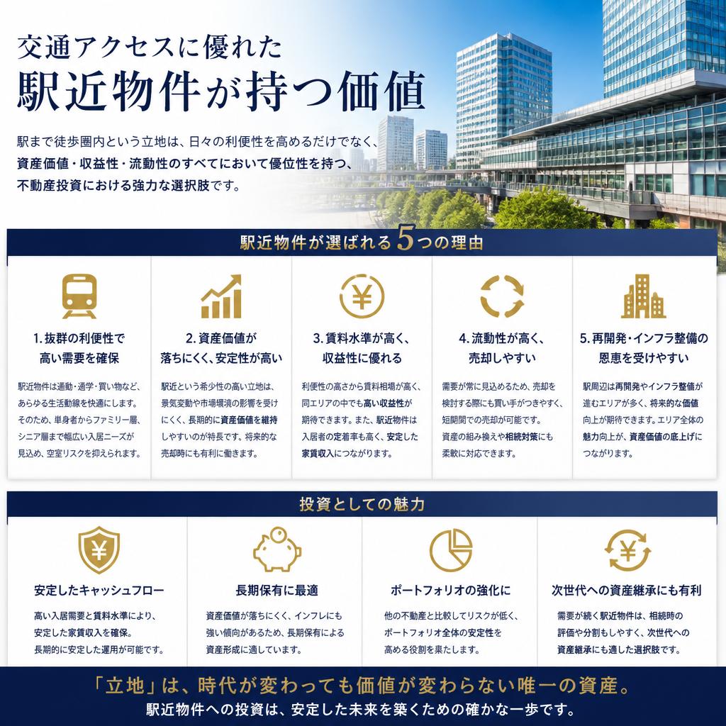 駅近物件の重要性
