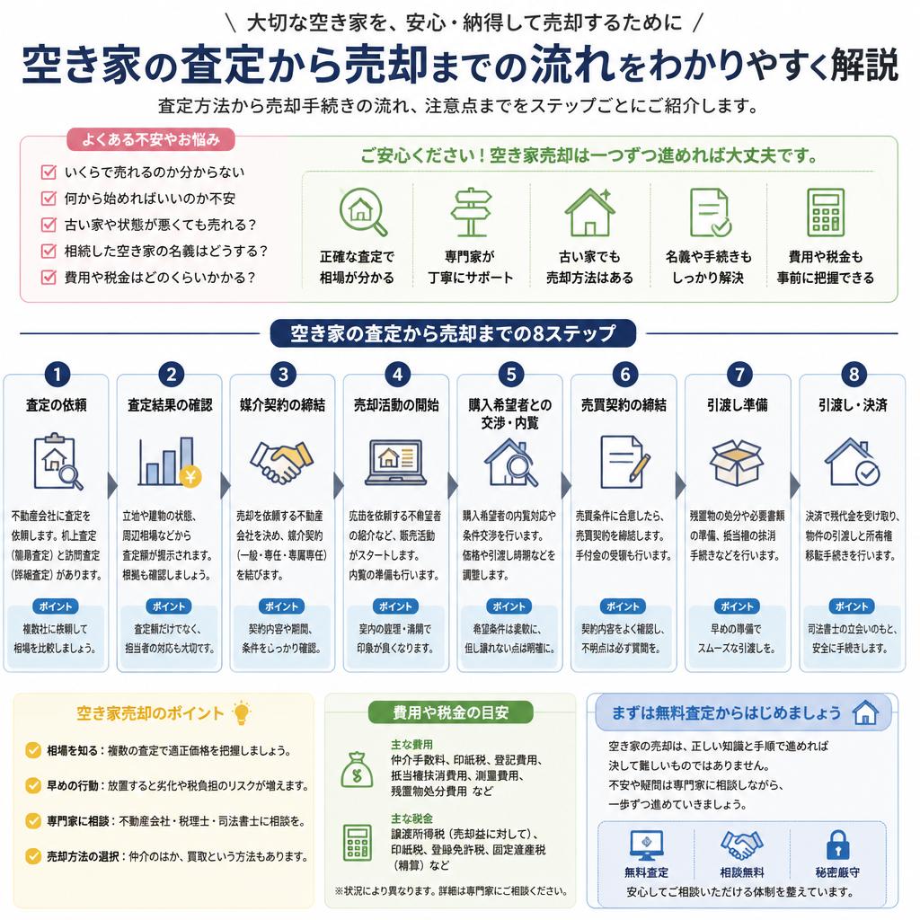 査定から売却までの流れ
