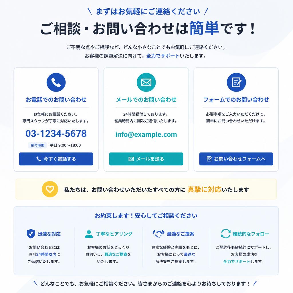 今すぐ問い合わせ！