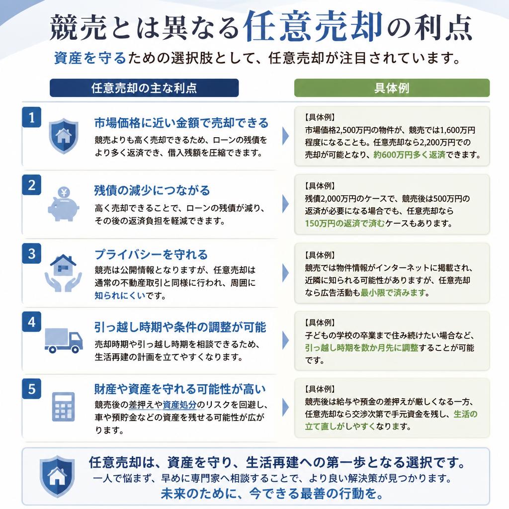 2. 任意売却のメリット