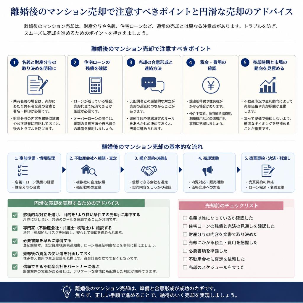 2. マンション売却の際の注意点