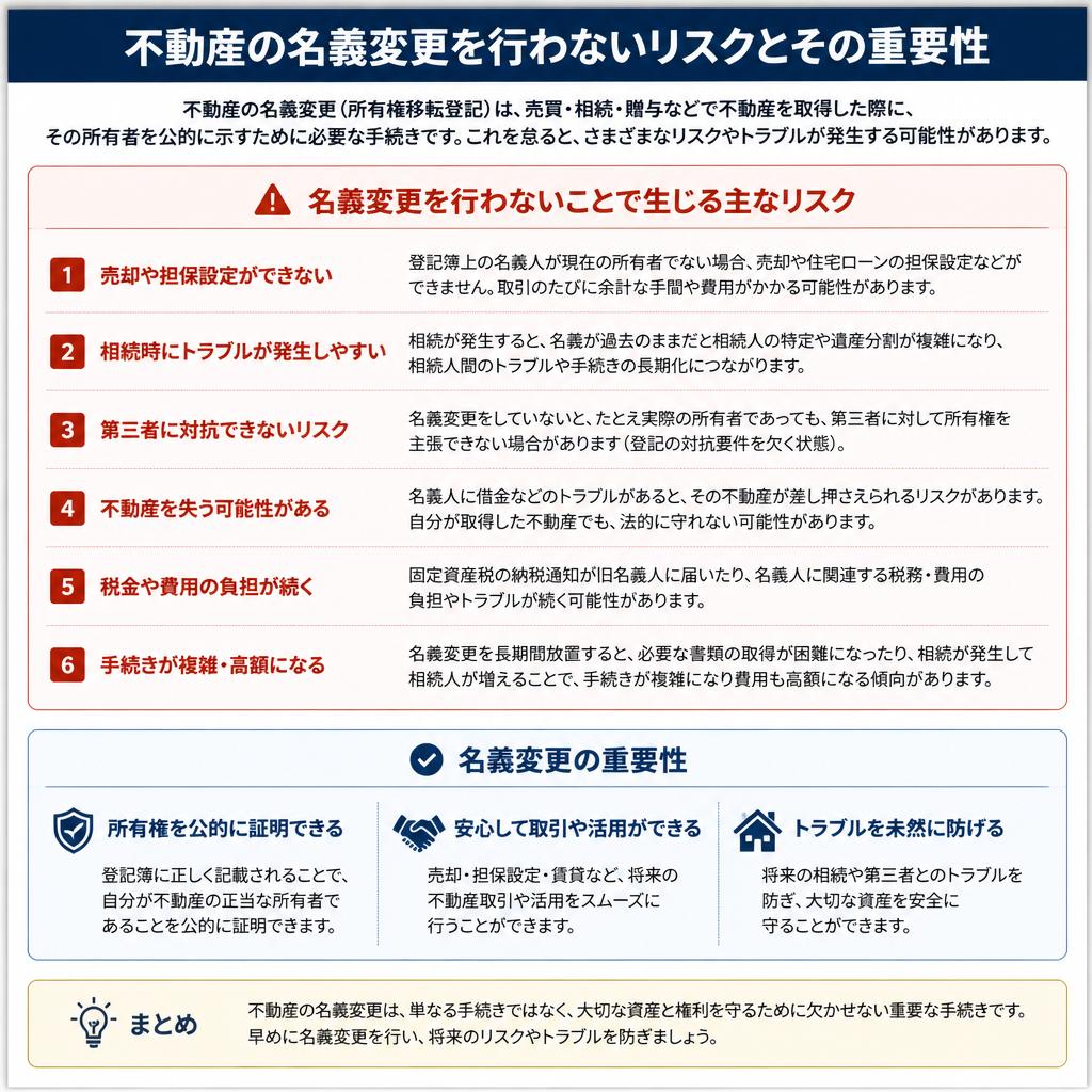 名義変更の重要性