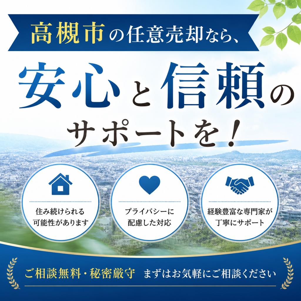 高槻市の任意売却なら、安心と信頼のサポートを！