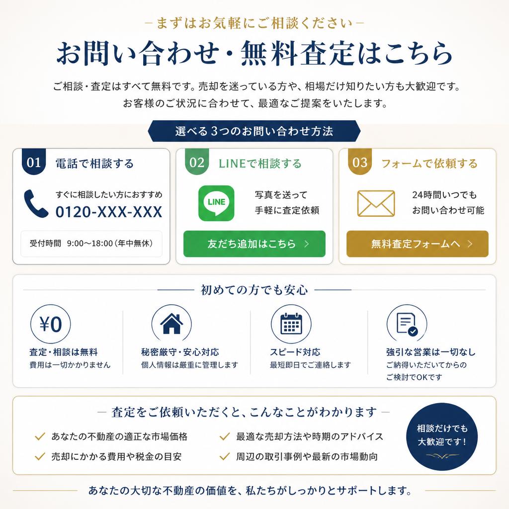 お問い合わせ・無料査定のご案内