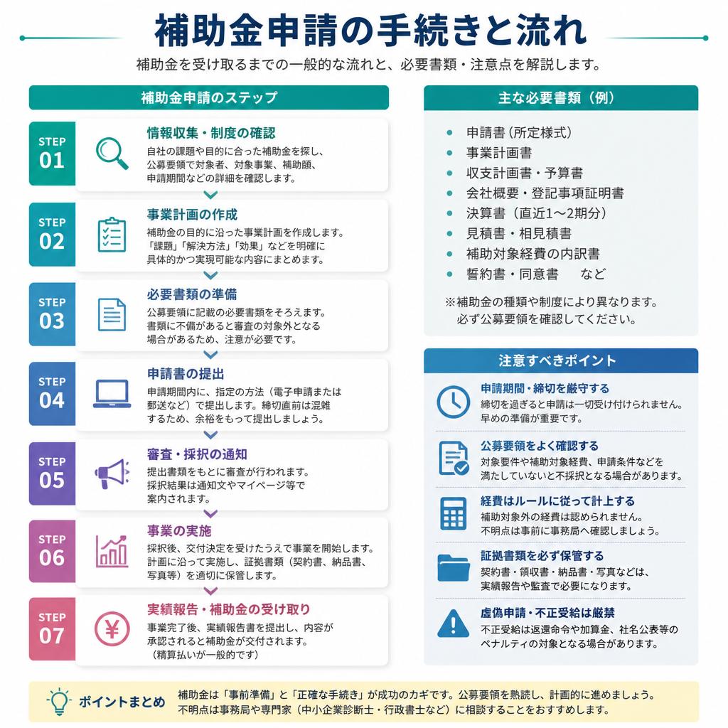 補助金申請の流れ