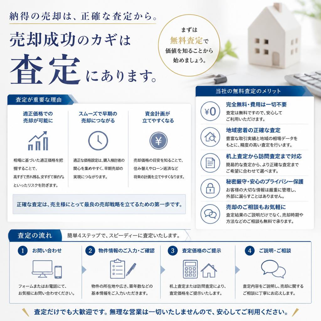 査定の重要性と無料査定のご案内