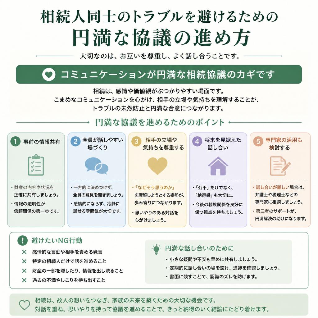円満な遺産分割に向けたコツ