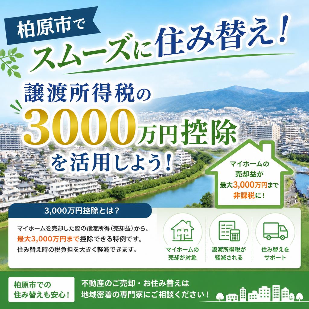 柏原市でスムーズに住み替え！譲渡所得税の3000万円控除を活用しよう！