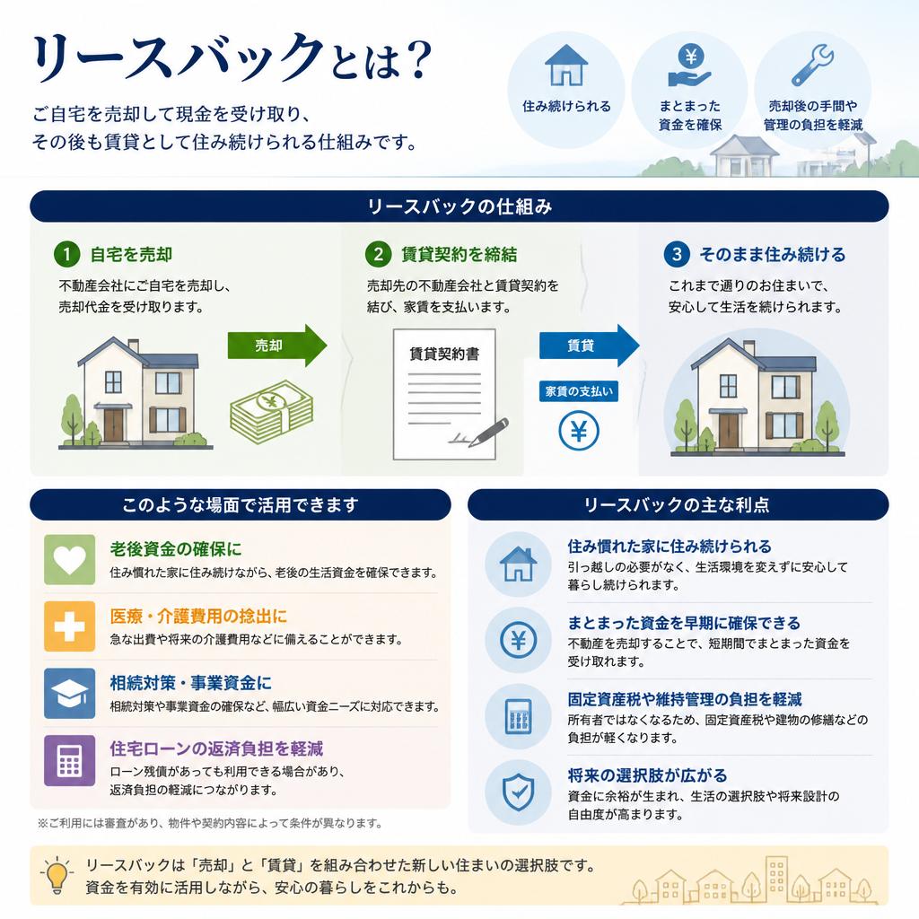 リースバックのメリット