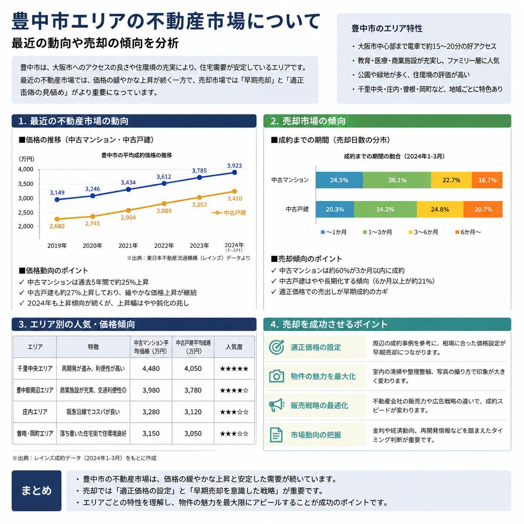 豊中市における市場動向