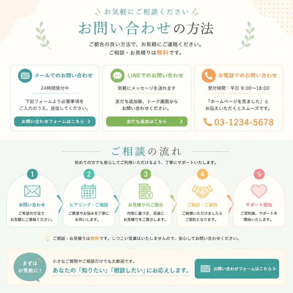 まずはご相談を！