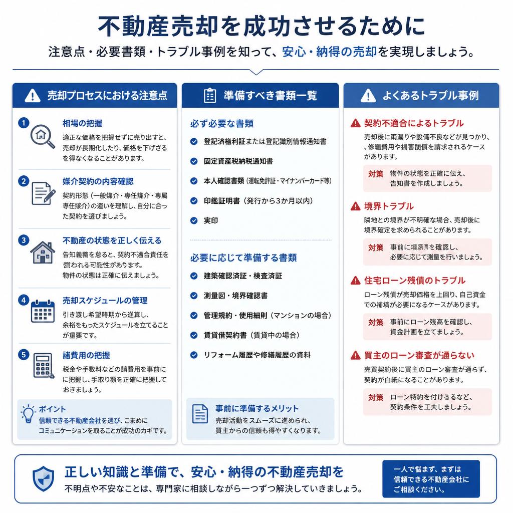 4. 安心して売却するためのポイント