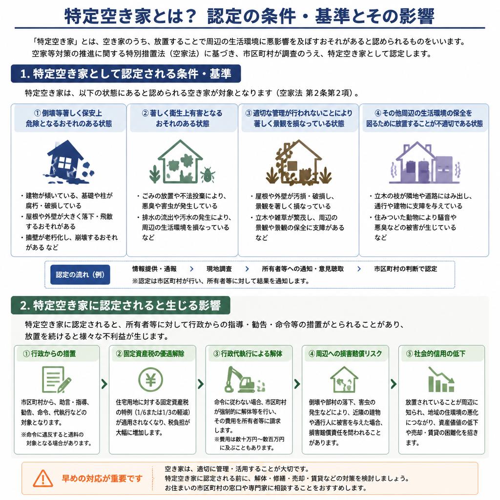 特定空き家に認定される条件