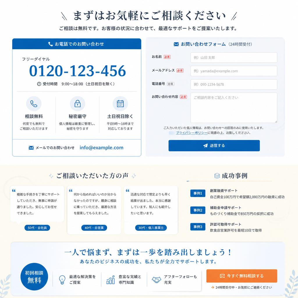 お問い合わせで次のステップへ