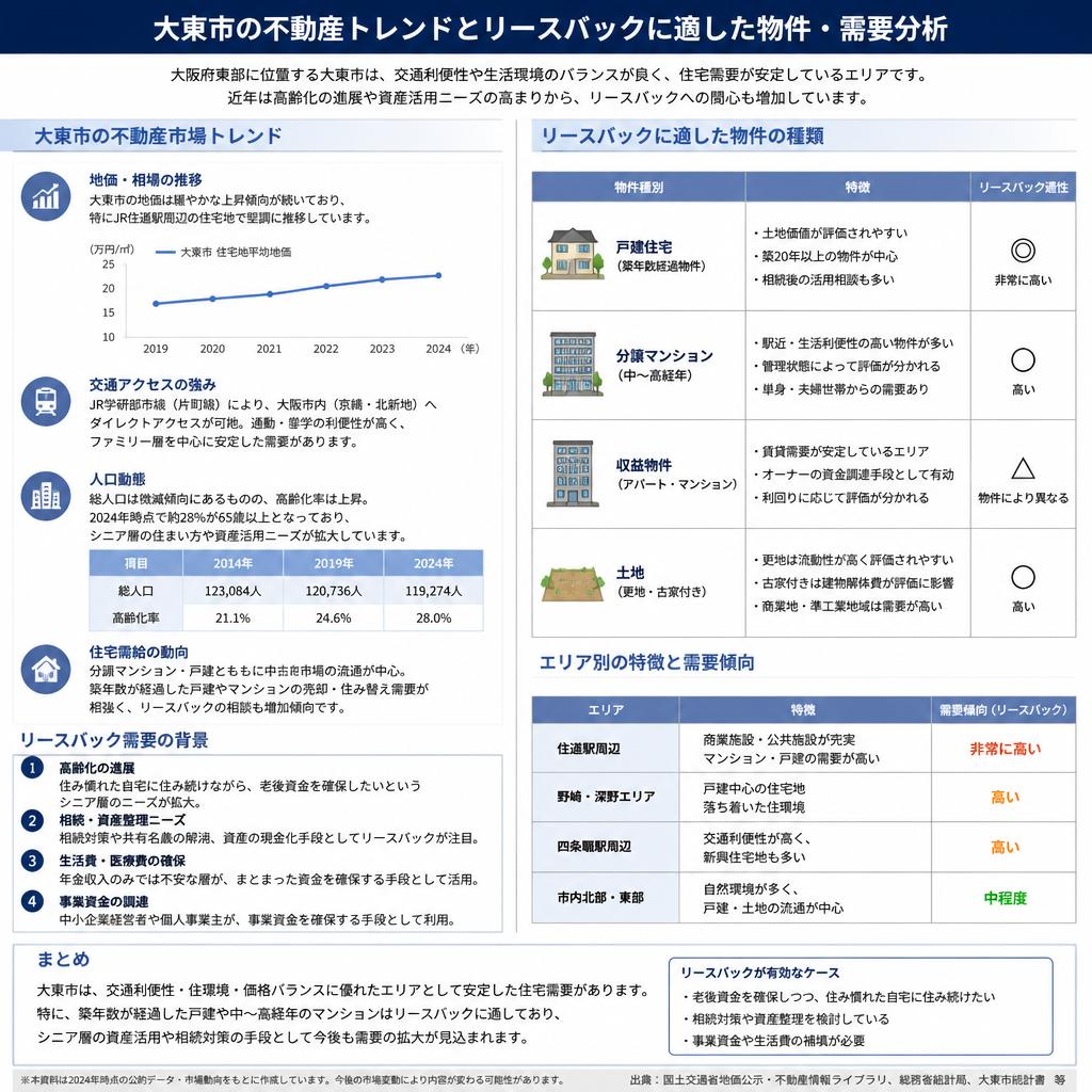 大東市の不動産市場の現状