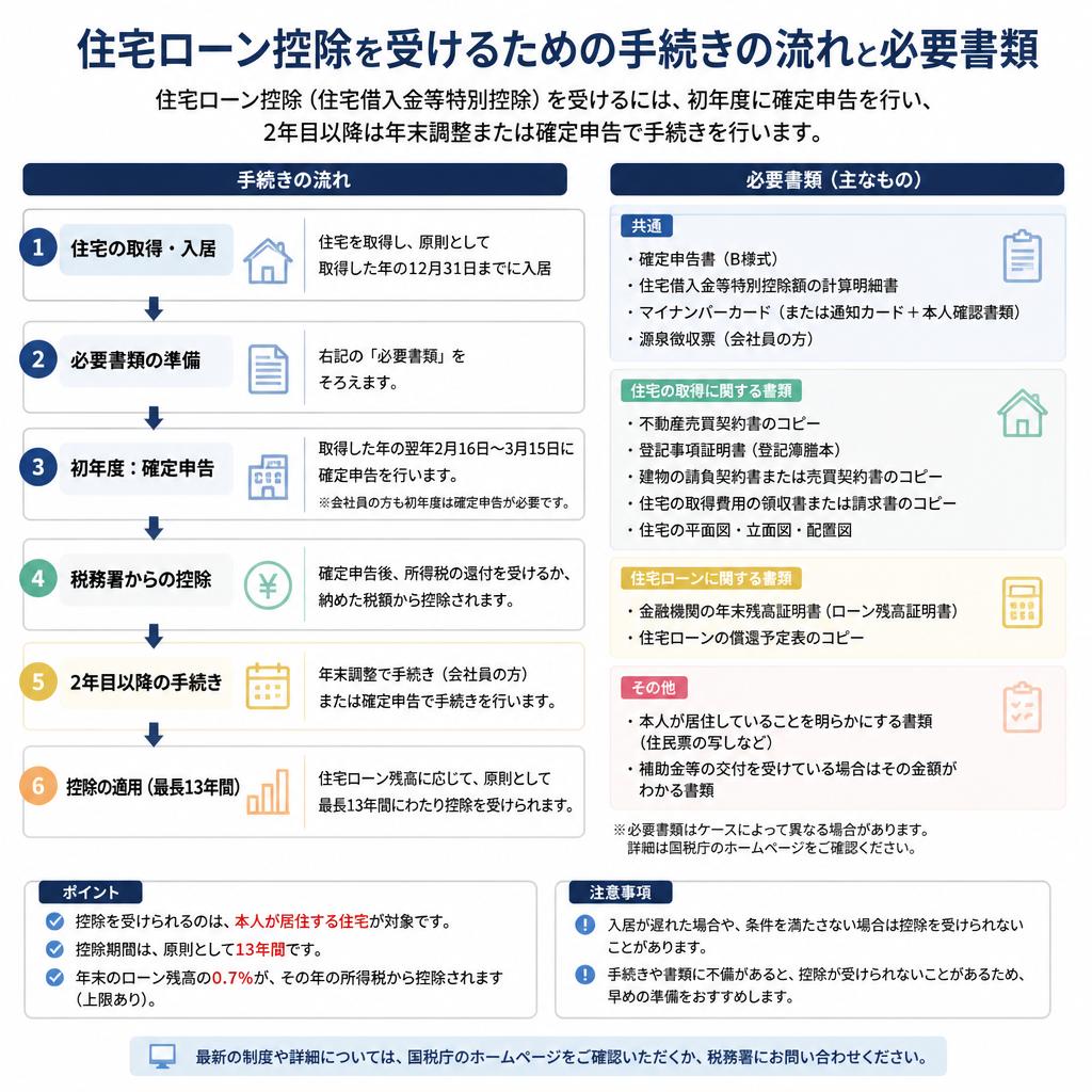手続きの流れと必要書類