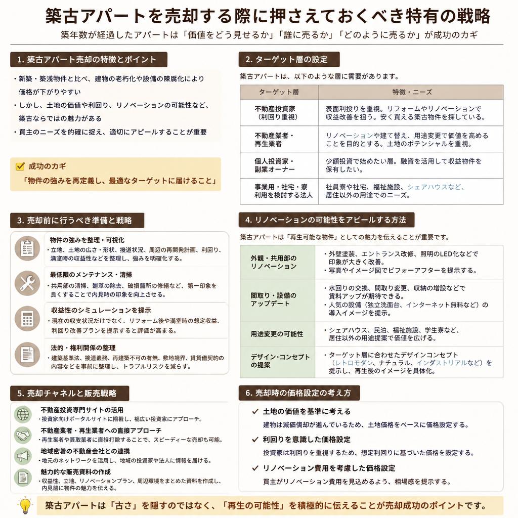 築古物件特有の売却戦略